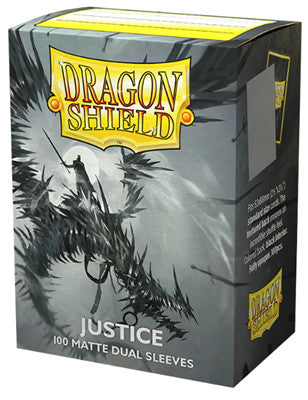 [AJC] DRAGON SHIELD SLEEVES - STANDARD SIZE - MATTE DUAL - JUSTICE (100 SLEEVES)