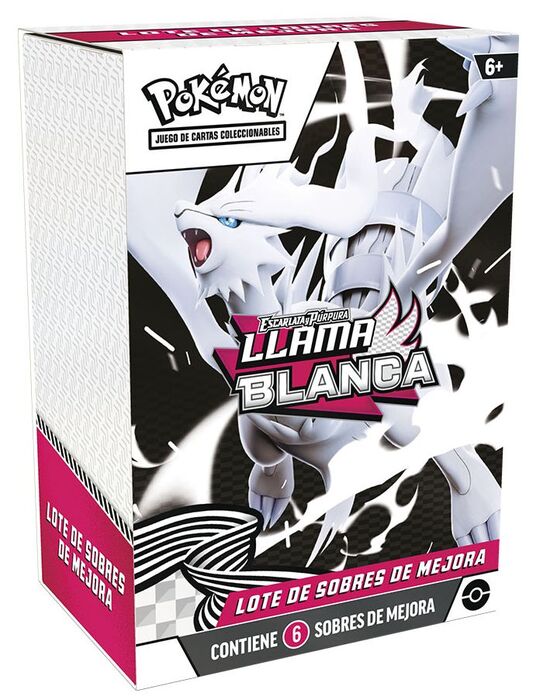 [PKM] Lote de 6 sobres de mejora Llama Blanca en Castellano