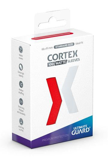 [ULT] Ultimate Guard Cortex Sleeves Tamaño Estándar Rojo Mate (100)