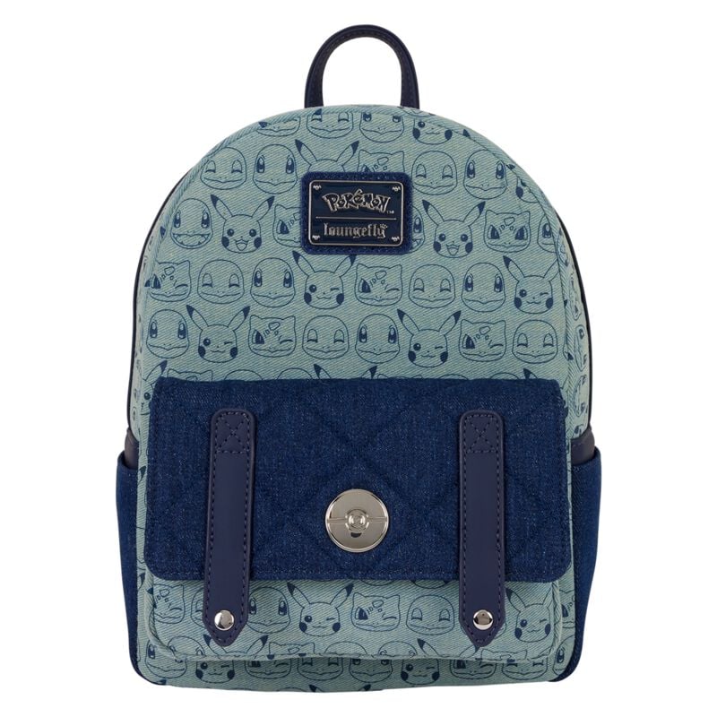 [PKM] Pokemon by Loungefly Mochila Mini Blue Denim
