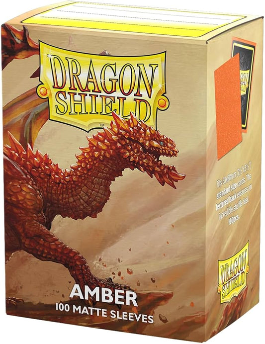 [AJC] Dragon Shield Standard Sleeves - Matte Amber (100 Fundas)