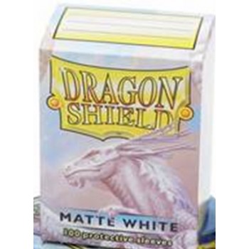 [AJC] Dragon Shield Standard Sleeves - Matte White (100 Fundas)