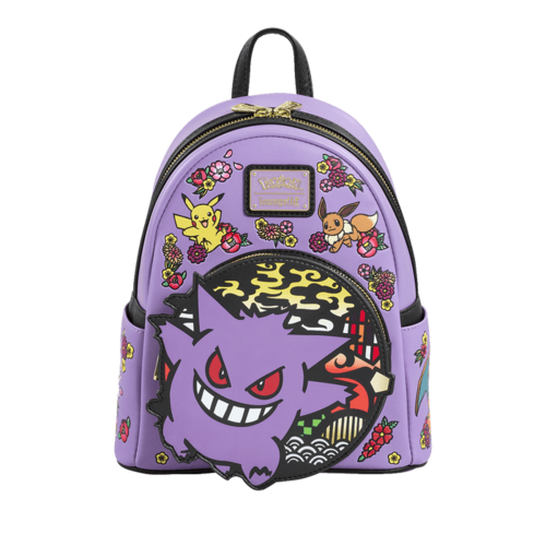 [PKM] Pokemon by Loungefly Mochila Mini Gengar Flores