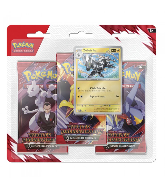 [PKM] Blister 3 sobres + Promo Zebstrika Rivales Predestinados